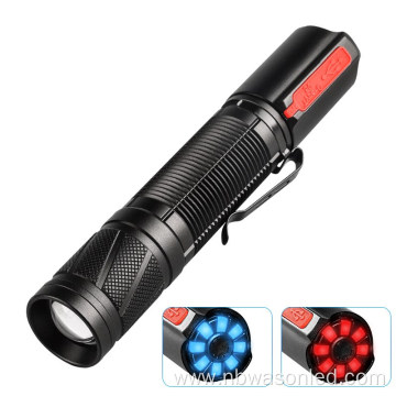 2022 New High Technology Stepless Dimming Tail Switch Waterproof Outdoor Military Grade Focusable Flashlight Rechargeable